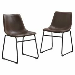Set of 2 Laslo Modern Upholstered Faux Leather Dining Chairs - Saracina Home Whiskey Brown 23 Set of 2 Laslo Modern Upholstered Faux Leather Dining Chairs - Saracina Home Whiskey Brown -Dining Chairs And Benches Official Shop unnamed file 2081