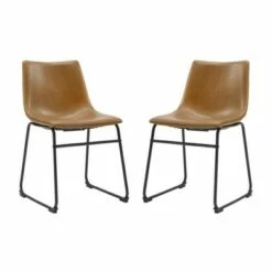 Set of 2 Laslo Modern Upholstered Faux Leather Dining Chairs - Saracina Home Whiskey Brown 24 Set of 2 Laslo Modern Upholstered Faux Leather Dining Chairs - Saracina Home Whiskey Brown -Dining Chairs And Benches Official Shop unnamed file 2082