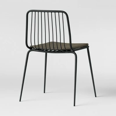 Set of 2 Sodra Rounded Seat Wire Dining Chair Black - Project 62™ 6 Set of 2 Sodra Rounded Seat Wire Dining Chair Black - Project 62™ - Image 4