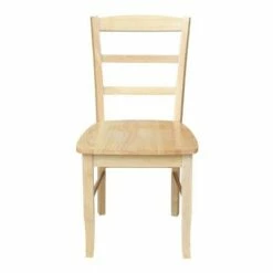 Set of 2 Madrid Ladderback Chairs - International Concepts Natural