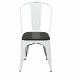 Costway Set of 4 Tolix Style Metal Dining Side Chair Wood Seat Stackable Cafe Bistro -Dining Chairs And Benches Official Shop unnamed file 2195