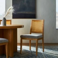 Threshold Designed W/Studio McGee Oak Park Cane Dining Chair - Threshold™ designed with Studio McGee Black