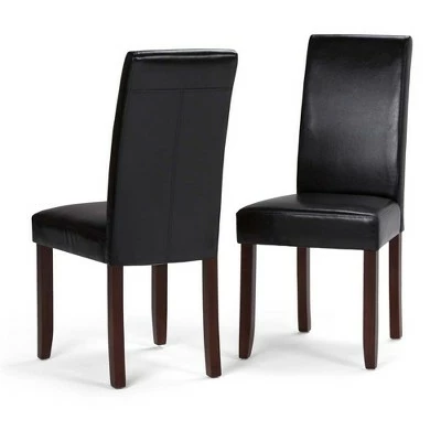 Set of 2 Normandy Parson Dining Chairs - WyndenHall Midnight Black 10 Set of 2 Normandy Parson Dining Chairs - WyndenHall Midnight Black - Image 8