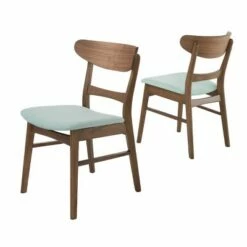 Set of 2 Idalia Dining Chair - Christopher Knight Home Dark Gray/walnut -Dining Chairs And Benches Official Shop unnamed file 2337