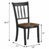 Costway Set of 2 Wood Dining Chair High Back Kitchen Whitesburg Side Chair BlackWhite -Dining Chairs And Benches Official Shop unnamed file 2346