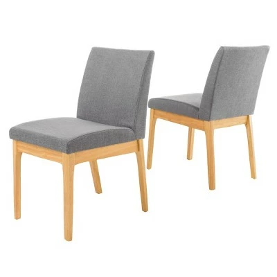 Set of 2 Kwame Dining Chair - Christopher Knight Home Light Beige/oak 6 Set of 2 Kwame Dining Chair - Christopher Knight Home Light Beige/oak - Image 4