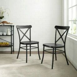 Set of 2 Camille Dining Chair Matte Black - Crosley -Dining Chairs And Benches Official Shop unnamed file 2467
