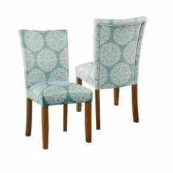 Set of 2 Parsons Pattern Dining Chair Wood – HomePop Blue -Dining Chairs And Benches Official Shop unnamed file 2539