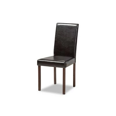 Set of 4 Andrew Modern Dining Chairs Dark Brown - Baxton Studio 3 Set of 4 Andrew Modern Dining Chairs Dark Brown - Baxton Studio