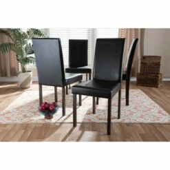 Set of 4 Andrew Modern Dining Chairs Dark Brown - Baxton Studio 9 Set of 4 Andrew Modern Dining Chairs Dark Brown - Baxton Studio -Dining Chairs And Benches Official Shop unnamed file 2584
