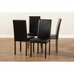 Set of 4 Andrew Modern Dining Chairs Dark Brown - Baxton Studio 10 Set of 4 Andrew Modern Dining Chairs Dark Brown - Baxton Studio -Dining Chairs And Benches Official Shop unnamed file 2585