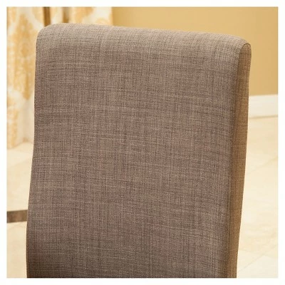 Corbin Dining Chair Set 2ct - Christopher Knight Home Taupe 4 Corbin Dining Chair Set 2ct - Christopher Knight Home Taupe - Image 2