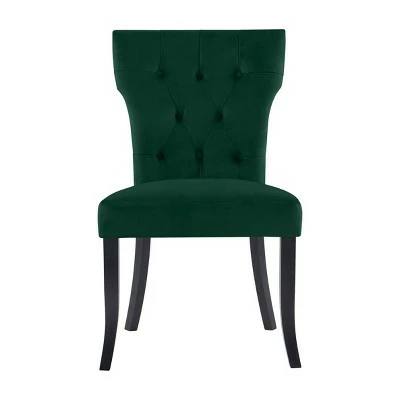 Set of 2 Sterling Upholstered Dining Chairs - Handy Living Emerald Green 6 Set of 2 Sterling Upholstered Dining Chairs - Handy Living Emerald Green - Image 4