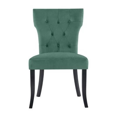 Set of 2 Sterling Upholstered Dining Chairs - Handy Living Emerald Green 8 Set of 2 Sterling Upholstered Dining Chairs - Handy Living Emerald Green - Image 6