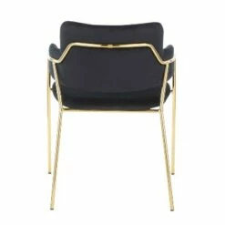 Set of 2 Napoli Contemporary Chairs - LumiSource Gold/emerald Green Velvet -Dining Chairs And Benches Official Shop unnamed file 261