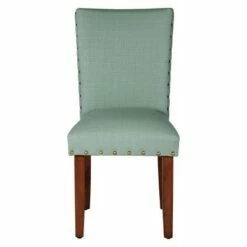 Set of 2 Classic Parsons Chair with Nailhead Trim - Homepop Sea Foam -Dining Chairs And Benches Official Shop unnamed file 2634