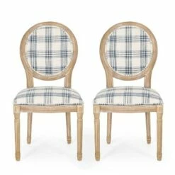 Set of 2 Phinnaeus French Country Fabric Dining Chairs - Christopher Knight Home Gray Stripes/light Beige -Dining Chairs And Benches Official Shop unnamed file 2667