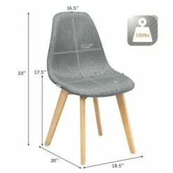 Costway Set of 2 Dining Chair Fabric Cushion Seat Modern Mid Century W/Wood Legs Grey 12 Costway Set of 2 Dining Chair Fabric Cushion Seat Modern Mid Century W/Wood Legs Grey -Dining Chairs And Benches Official Shop unnamed file 2673