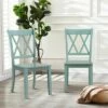 Costway Set of 2 Wood Dining Chair Cross Back Dining Room Side Chair Mint Green Home Kitchen -Dining Chairs And Benches Official Shop unnamed file 2691