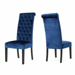 Set of 2 Leorah Tall Back Tufted Dining Chair - Christopher Knight Home Navy Blue 13 Set of 2 Leorah Tall Back Tufted Dining Chair - Christopher Knight Home Navy Blue -Dining Chairs And Benches Official Shop unnamed file 2704