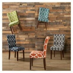 Set of 2 Parson Dining Chair - HomePop Charcoal Square Geometric -Dining Chairs And Benches Official Shop unnamed file 2719