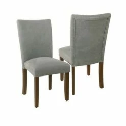 Set of 2 Parson Dining Chair - HomePop Charcoal Square Geometric -Dining Chairs And Benches Official Shop unnamed file 2732