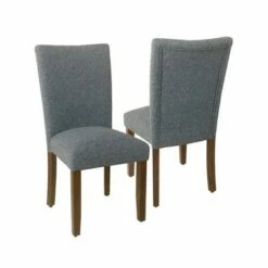 Set of 2 Parson Dining Chair - HomePop Charcoal Square Geometric -Dining Chairs And Benches Official Shop unnamed file 2734