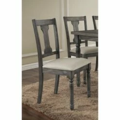 Set of 2 Wallace Side Dining Chair Weathered Blue Washed - Acme Furniture
