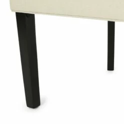 Set of 4 Hayden Contemporary Tufted Fabric Dining Chairs Beige/Espresso - Christopher Knight Home -Dining Chairs And Benches Official Shop unnamed file 2795