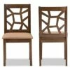 Set of 2 Abilene Midcentury Fabric Upholstered And Walnut Finished Dining Chairs Brown - Baxton Studio -Dining Chairs And Benches Official Shop unnamed file 2821
