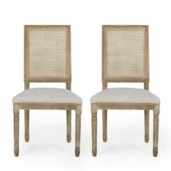 Set of 2 Regina French Country Wood and Cane Upholstered Dining Chairs - Christopher Knight Home Black/gray 29 Set of 2 Regina French Country Wood and Cane Upholstered Dining Chairs - Christopher Knight Home Black/gray -Dining Chairs And Benches Official Shop unnamed file 2840