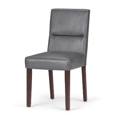Set of 2 Seymour Parson Dining Chair Faux Leather Stone Gray - WyndenHall 10 Set of 2 Seymour Parson Dining Chair Faux Leather Stone Gray - WyndenHall - Image 8
