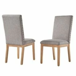 Set of 2 Amiford Nailhead Accent Dining Chair - Inspire Q Oatmeal -Dining Chairs And Benches Official Shop unnamed file 2872