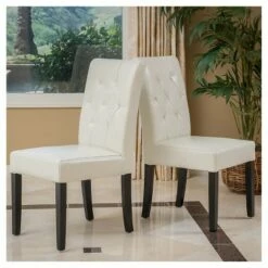 Set of 2 Taylor Fabric Dining Chair Natural Plain - Christopher Knight Home -Dining Chairs And Benches Official Shop unnamed file 2878
