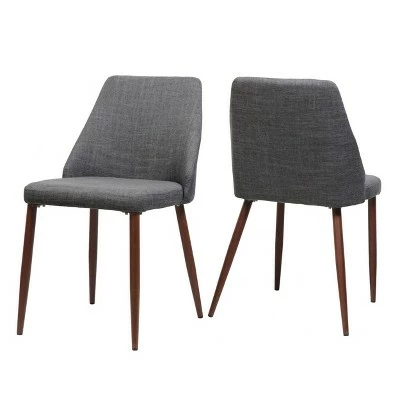 Set of 2 Marlee Mid Century Dining Chair - Christopher Knight Home Light Gray 7 Set of 2 Marlee Mid Century Dining Chair - Christopher Knight Home Light Gray - Image 5