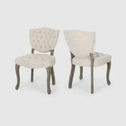 Set of 2 Crosswind Tufted Dining Chair - Christopher Knight Home Beige 14 Set of 2 Crosswind Tufted Dining Chair - Christopher Knight Home Beige -Dining Chairs And Benches Official Shop unnamed file 2941
