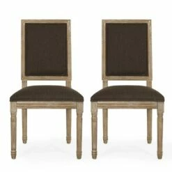 2pk Regina French Country Wood Upholstered Dining Chairs - Christopher Knight Home Black/gray 27 2pk Regina French Country Wood Upholstered Dining Chairs - Christopher Knight Home Black/gray -Dining Chairs And Benches Official Shop unnamed file 2971