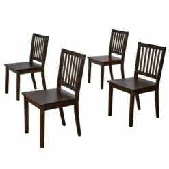 Set of 4 Contemporary Shaker Dining Chairs - Buylateral Black -Dining Chairs And Benches Official Shop unnamed file 2992