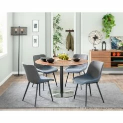 Set of 2 Outlaw Industrial Two-Tone Chairs Gray - LumiSource -Dining Chairs And Benches Official Shop unnamed file 3001