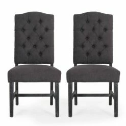 2pk Hyvonen Contemporary Fabric Tufted Dining Chairs - Christopher Knight Home Dark Beige/natural -Dining Chairs And Benches Official Shop unnamed file 3015
