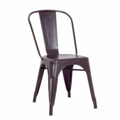 Set of 2 Modern Metal Dining Chairs - AC Pacific Matte Gray -Dining Chairs And Benches Official Shop unnamed file 3052