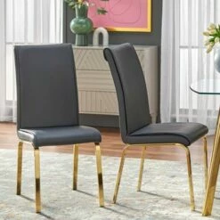 Set of 2 Uptown Dining Chair - Buylateral Black