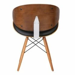 Cassie Dining Chairs Black/Walnut - Armen Living