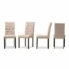 Set of 4 Gardner Modern and Contemporary Finished Fabric Upholstered Dining Chair - Beige, Dark Brown - Baxton Studio 1 Set of 4 Gardner Modern and Contemporary Finished Fabric Upholstered Dining Chair - Beige, Dark Brown - Baxton Studio -Dining Chairs And Benches Official Shop unnamed file 3079