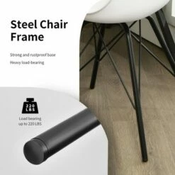 Costway Set of 2 Dining Chair Mid Century Modern Side Chairs with PU Seat White -Dining Chairs And Benches Official Shop unnamed file 3095