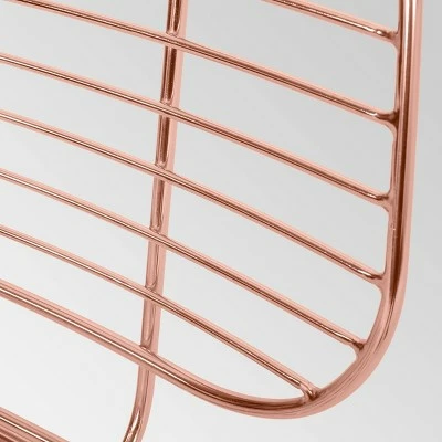 Loudon Modern Glam Iron Dining Chair Rose Gold - Christopher Knight Home 6 Loudon Modern Glam Iron Dining Chair Rose Gold - Christopher Knight Home - Image 4