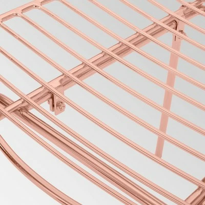 Loudon Modern Glam Iron Dining Chair Rose Gold - Christopher Knight Home 8 Loudon Modern Glam Iron Dining Chair Rose Gold - Christopher Knight Home - Image 6