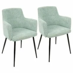 Set of 2 Andrew Contemporary Dining Accent Chairs - Lumisource Gray -Dining Chairs And Benches Official Shop unnamed file 316
