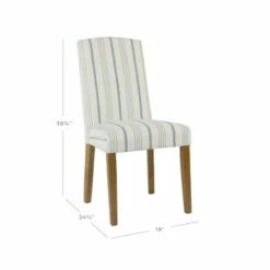 Arched Back Parsons Dining Chair - HomePop Stripe