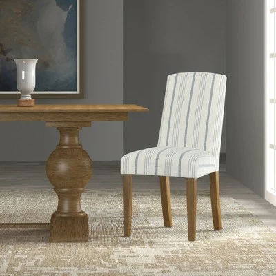 Arched Back Parsons Dining Chair - HomePop Stripe 11 Arched Back Parsons Dining Chair - HomePop Stripe - Image 9